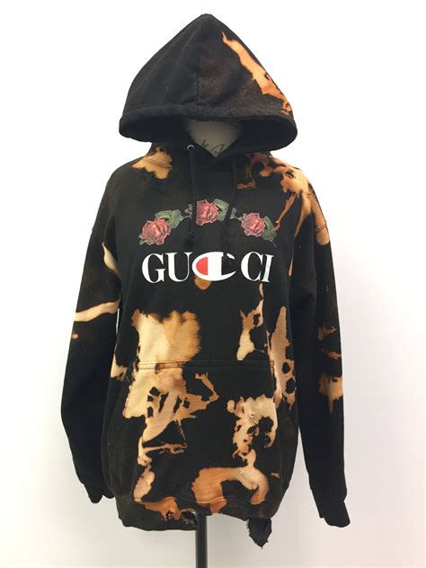 brown gucci hoodie|gucci distressed hoodie.